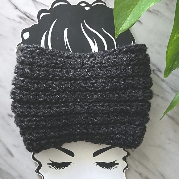 Handmade Knit Turban Headband - Picture 2 of 4